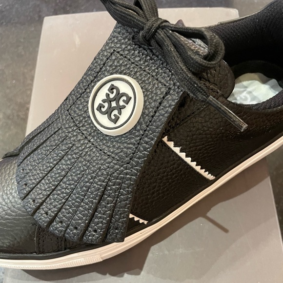 G/Fore G4 Gfore Kiltie Disruptor onyx black golf shoe - Picture 2 of 4